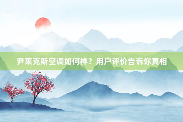 尹莱克斯空调如何样？用户评价告诉你真相